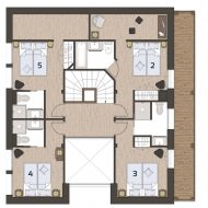 Apartment Télébenne4 Pure Morzine Floor Plan Second Floor