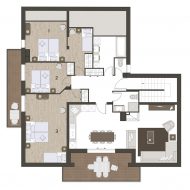 Apartment Edelweiss Pure Morzine Floor Plan