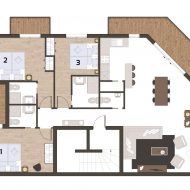 Apartment La Reserve 2 Pure Morzine Floor Plan
