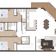 Apartment La Reserve 3 Pure Morzine Floor Plan