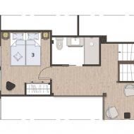 Apartment Télébenne2 Pure Morzine Floor Plan Second Floor