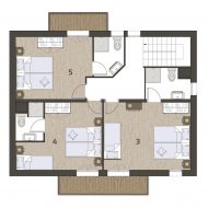 Chalet Bechna Pure Morzine Floor Plan 1st Floor