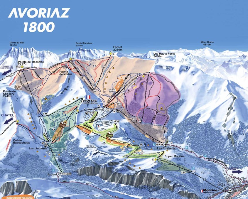 Avoriaz Piste Map 1