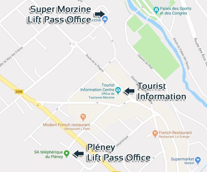 Lift Pass Offices Morzine Map