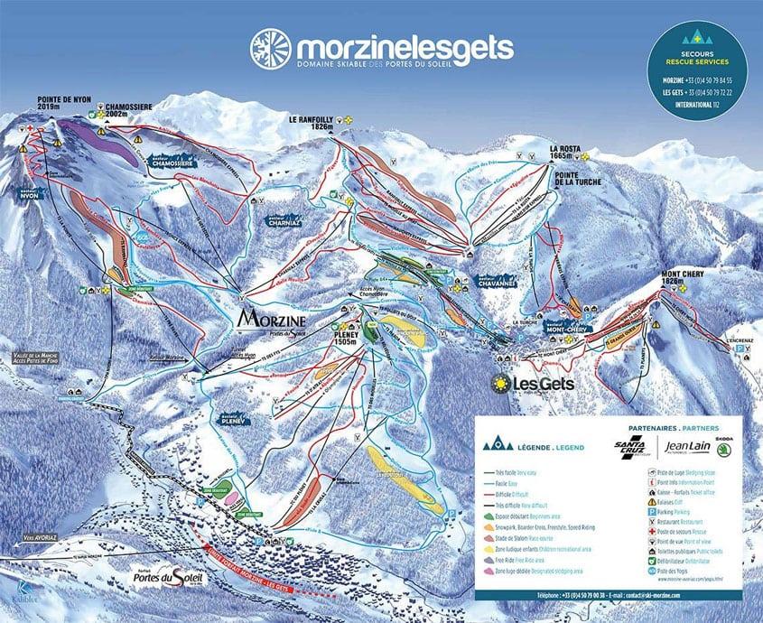 Morzine Lesgets Piste Map 1