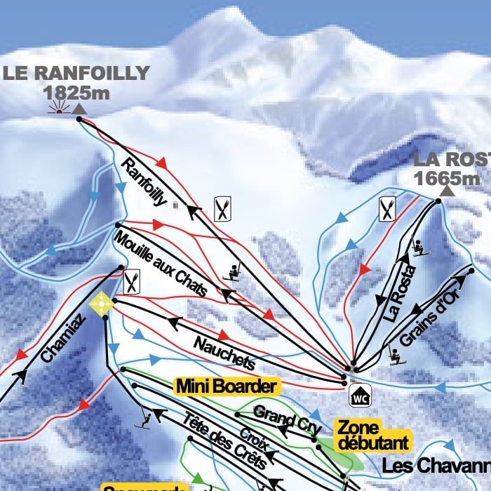 Morzine Piste Map Ranfoilly